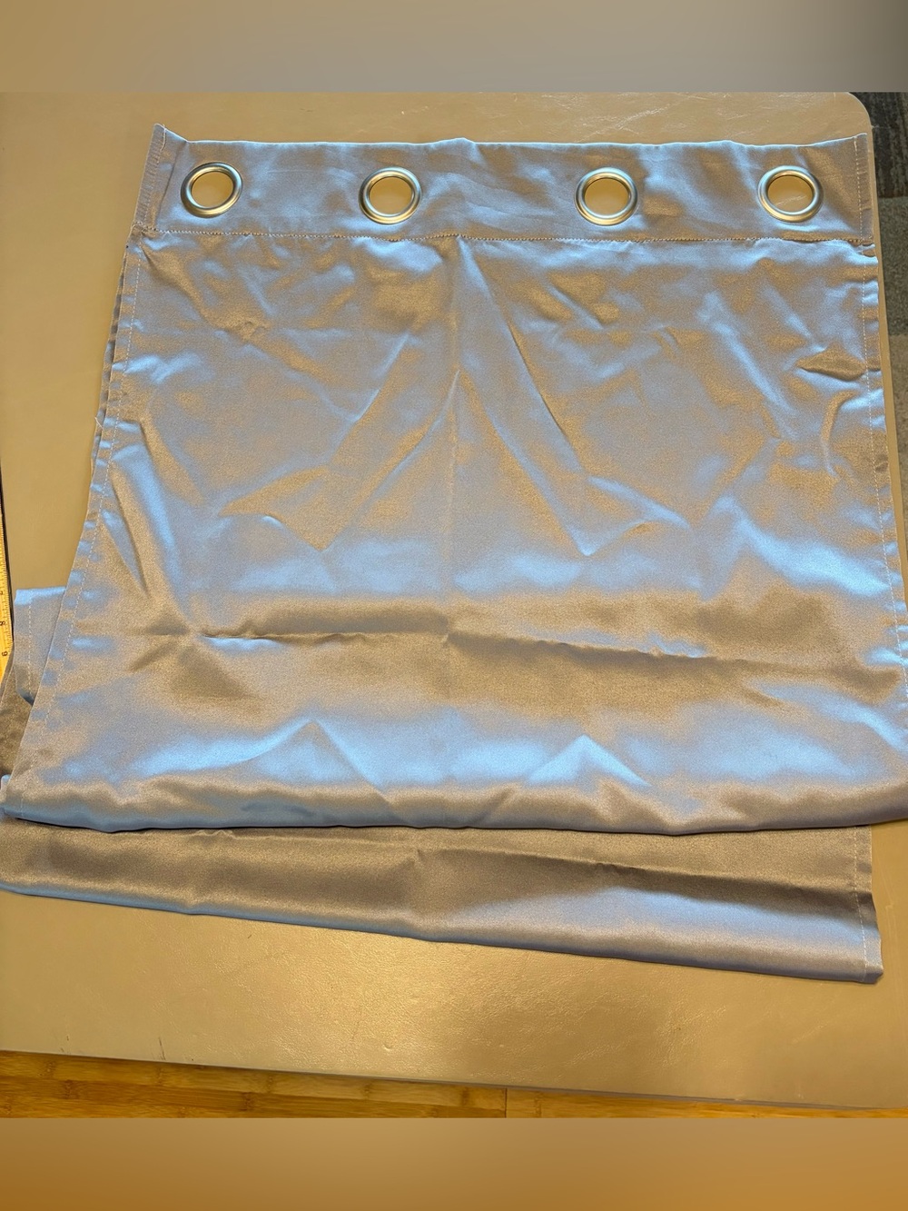 4 Silver Grommet Curtain Panels